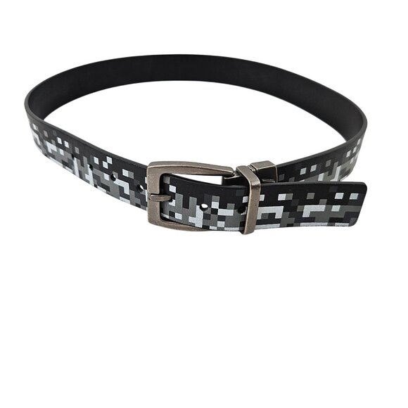 Levi Other - Levi Mens Synthetic Leather Belt Reversible Digital Camo Print And Black Buckle